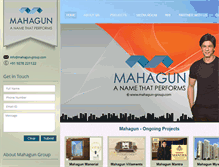 Tablet Screenshot of mahagun-group.com